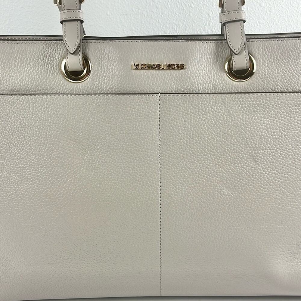 NWT Michael Kors‎ Jet Set Travel Tote Large in Pearl Grey - Picture 6 of 14